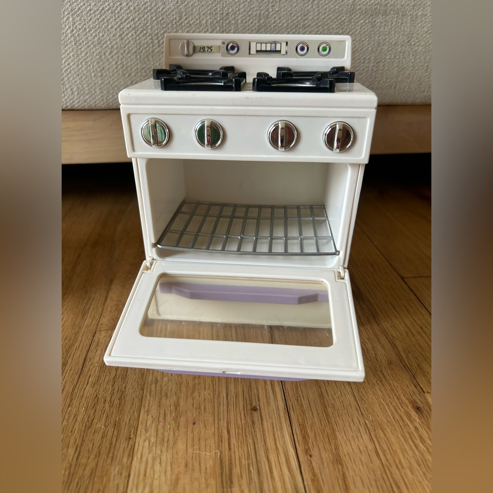 1996 Vintage Tyco Kitchen Littles Fridge, Stove, & Toaster - Picture 7 of 11